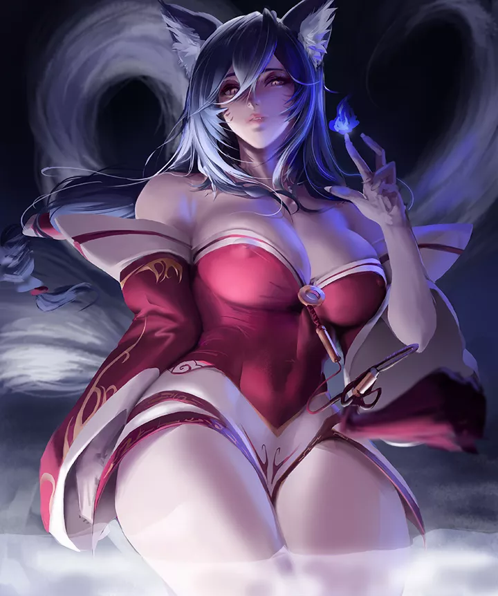 Ahri's nipples poking through (SJL) posted by VietCock