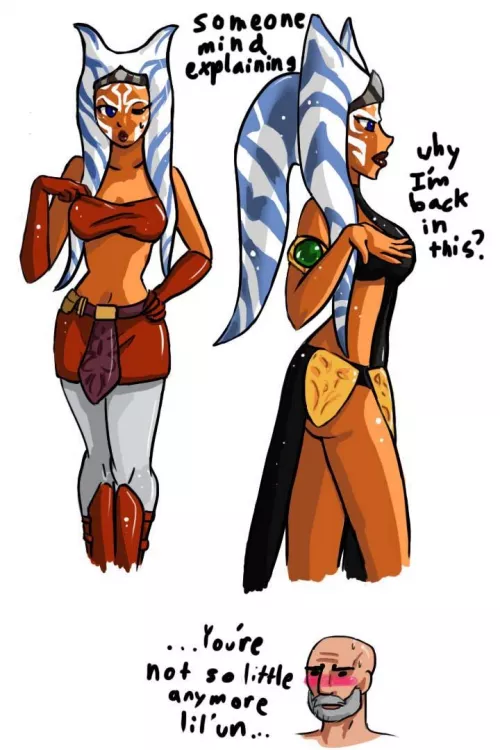 Ahsoka back in old clothes [HopelssRomanticGhost] by AlexSkullUterna
