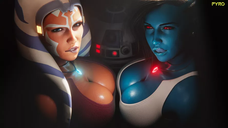 Ahsoka & Chiss (Pyro) by pouli-