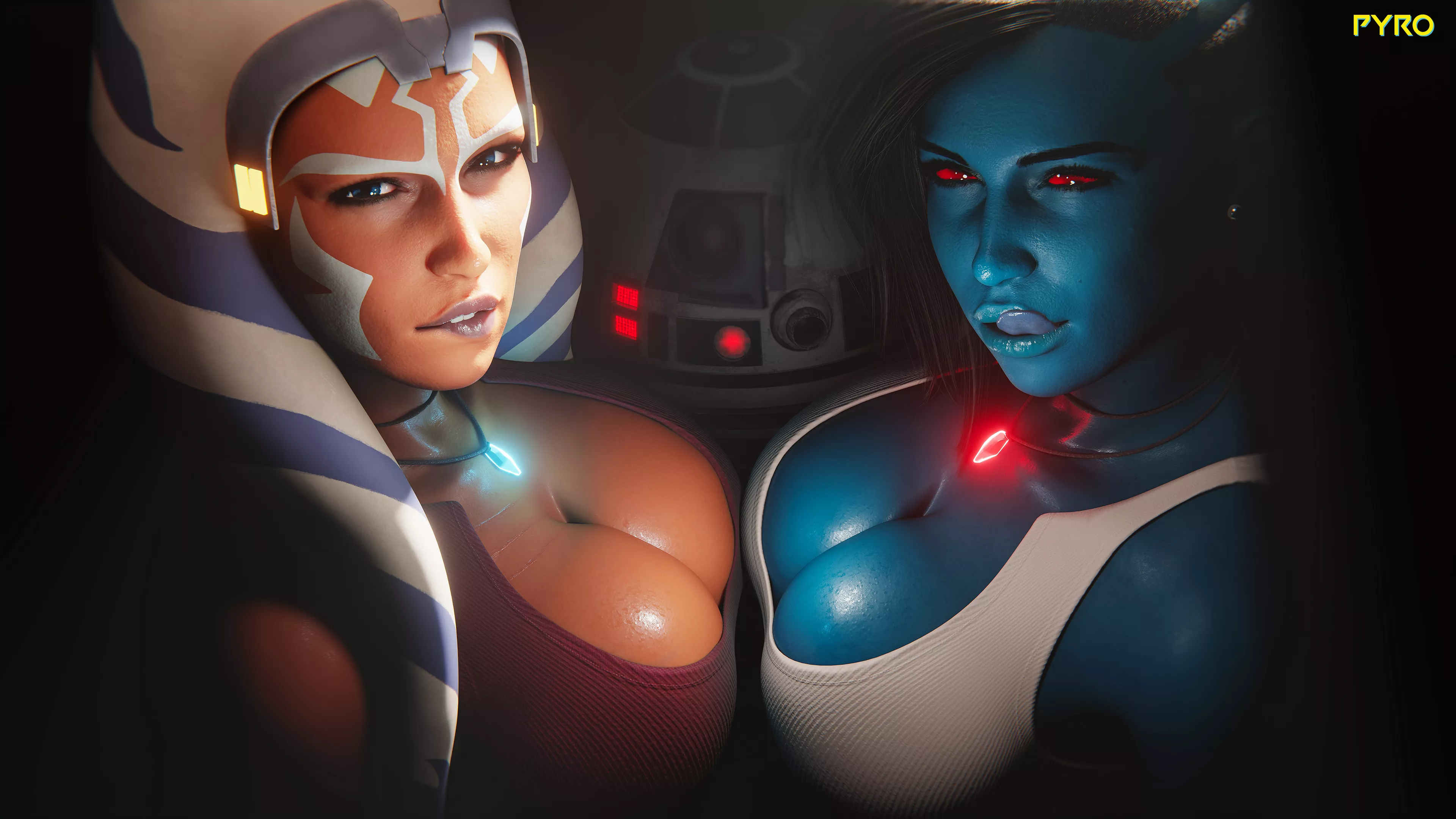 Ahsoka & Chiss (Pyro) posted by pouli-