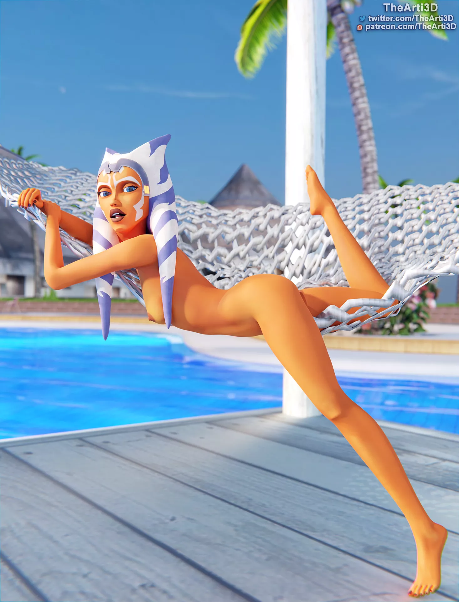 Ahsoka on hammock (TheArti3D) posted by TheArti_3D