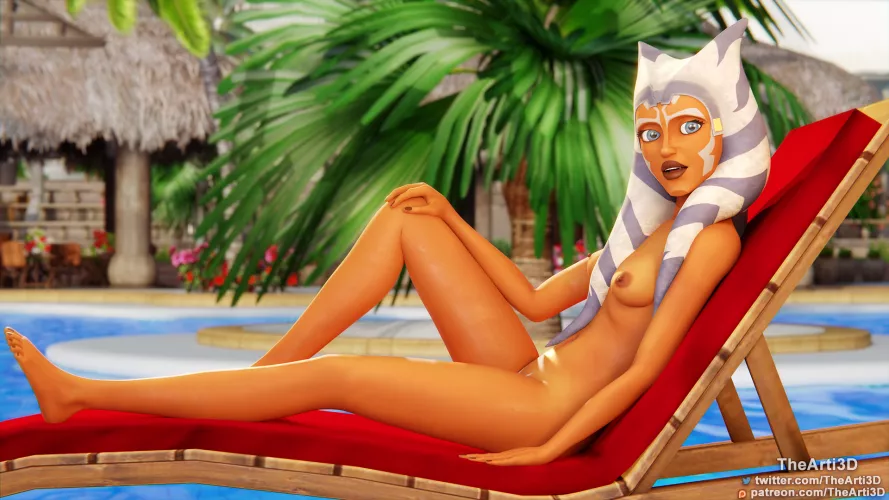 Ahsoka relaxing (TheArti3D) by TheArti_3D