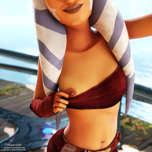 Ahsoka's old attire (TheArti3D) by TheArti_3D