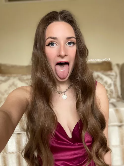 Aim for my tongue? by BabeBarefoot