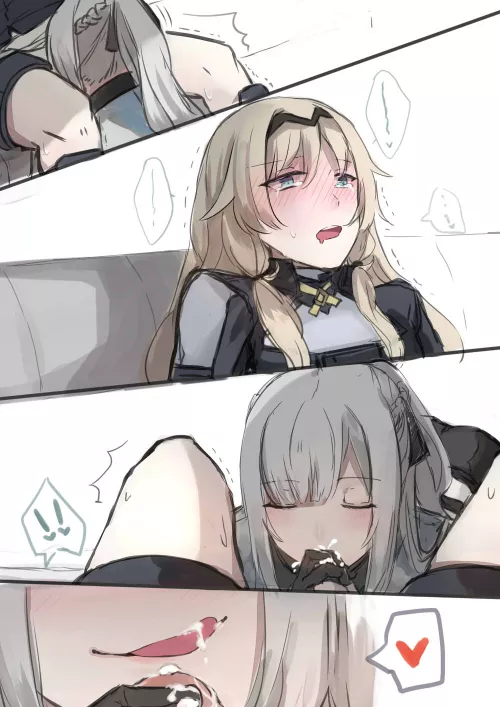 Ak-12 And An-94 Sweet Blowjob ( Hinagi) [Girls' Frontline] by sequence_string