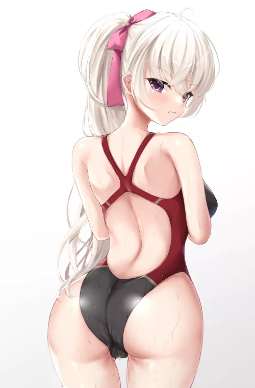Akizuki Kanna Swimsuit Butt (Ncontrail ) [YuzuSoft] by sequence_string