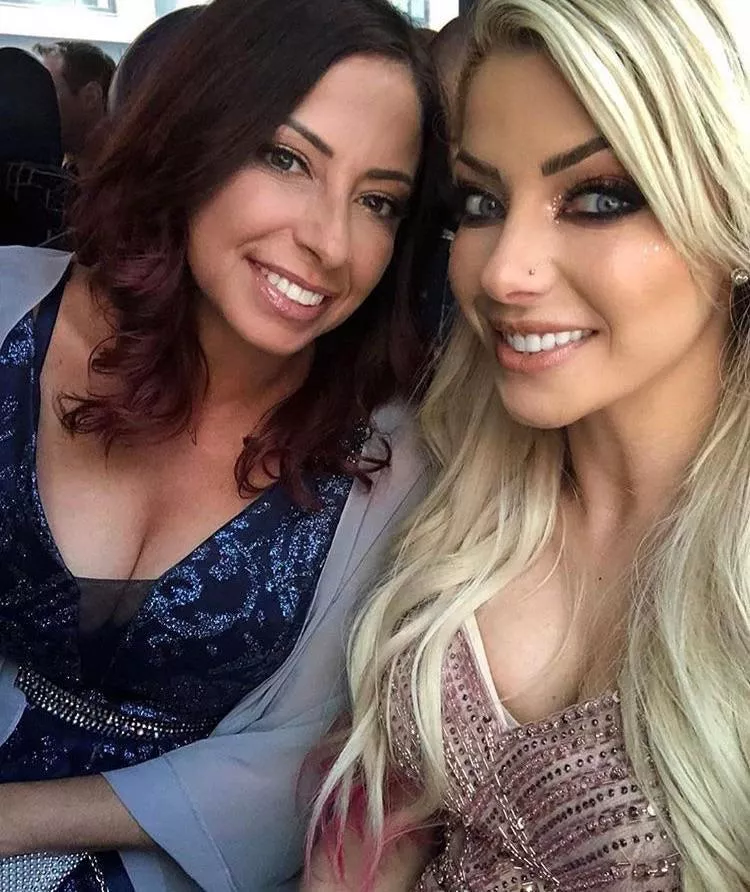 Alexa Bliss with her mom posted by TheEraser14