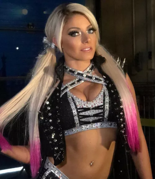 Alexa Bliss with pigtails is the perfect look by itsthehornypolice