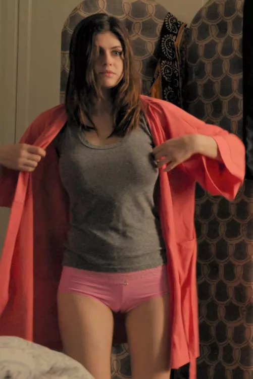 Alexandra Daddario in pink panties by LarryLaffer69