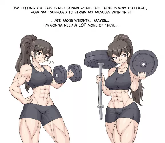 Alice and weights(@Sheepepp) by TheTMoneyMan