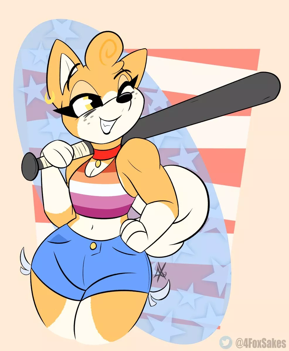 All American doge mama (art: 4FoxSakes (Me)) posted by Pawwzzy
