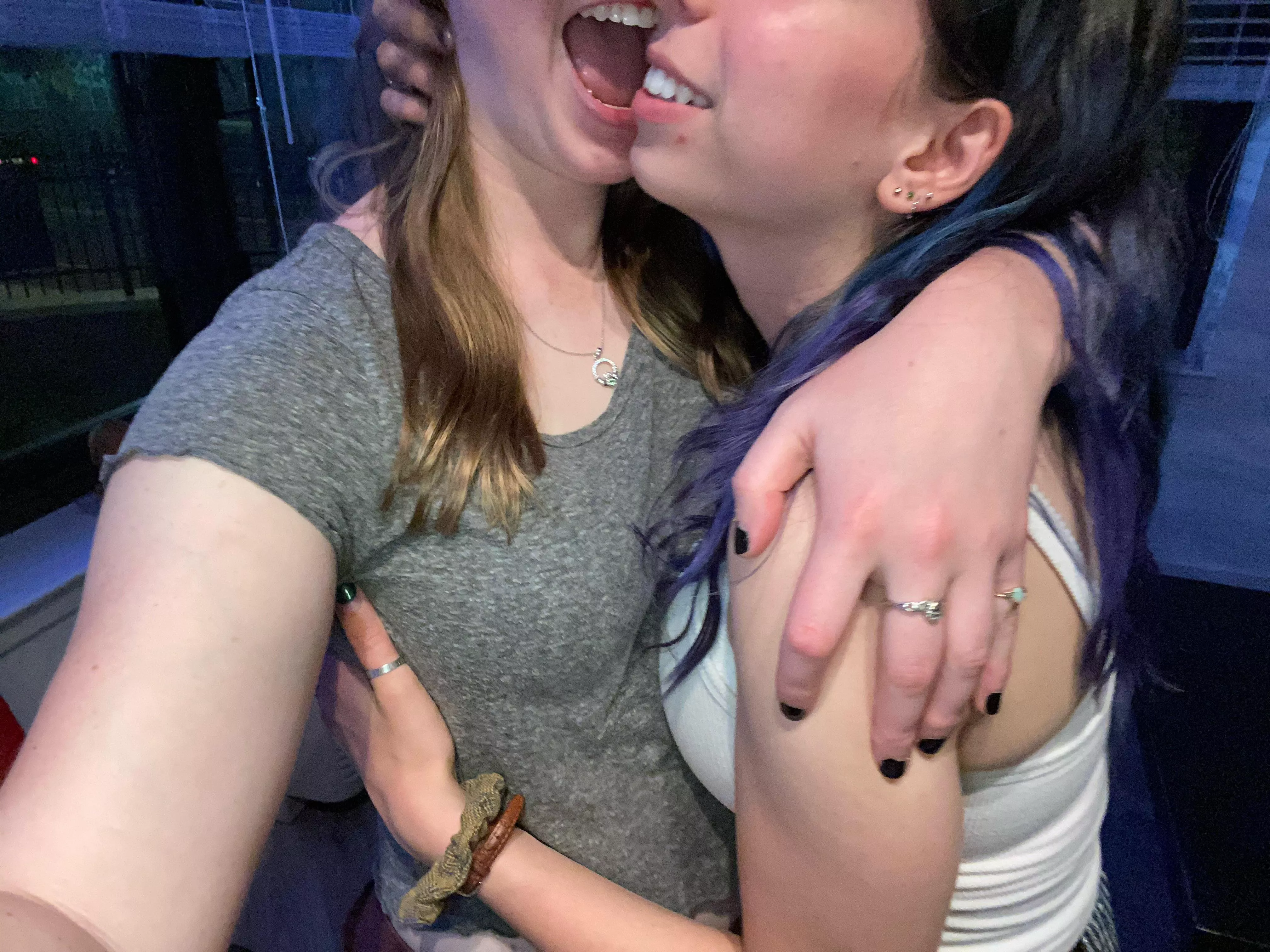 All happy hugging each other posted by girlfriends4fun