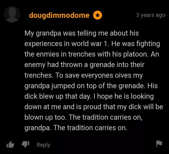 All I can think of is a microwaved hot dog by PrincessKittyTay69