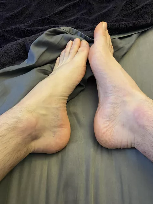 All ready for bed, who wants to join? by Daily_Feet_