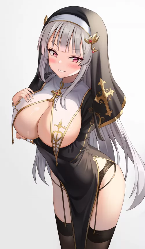 Alluring Nun (Kitin ) [Original] by sequence_string