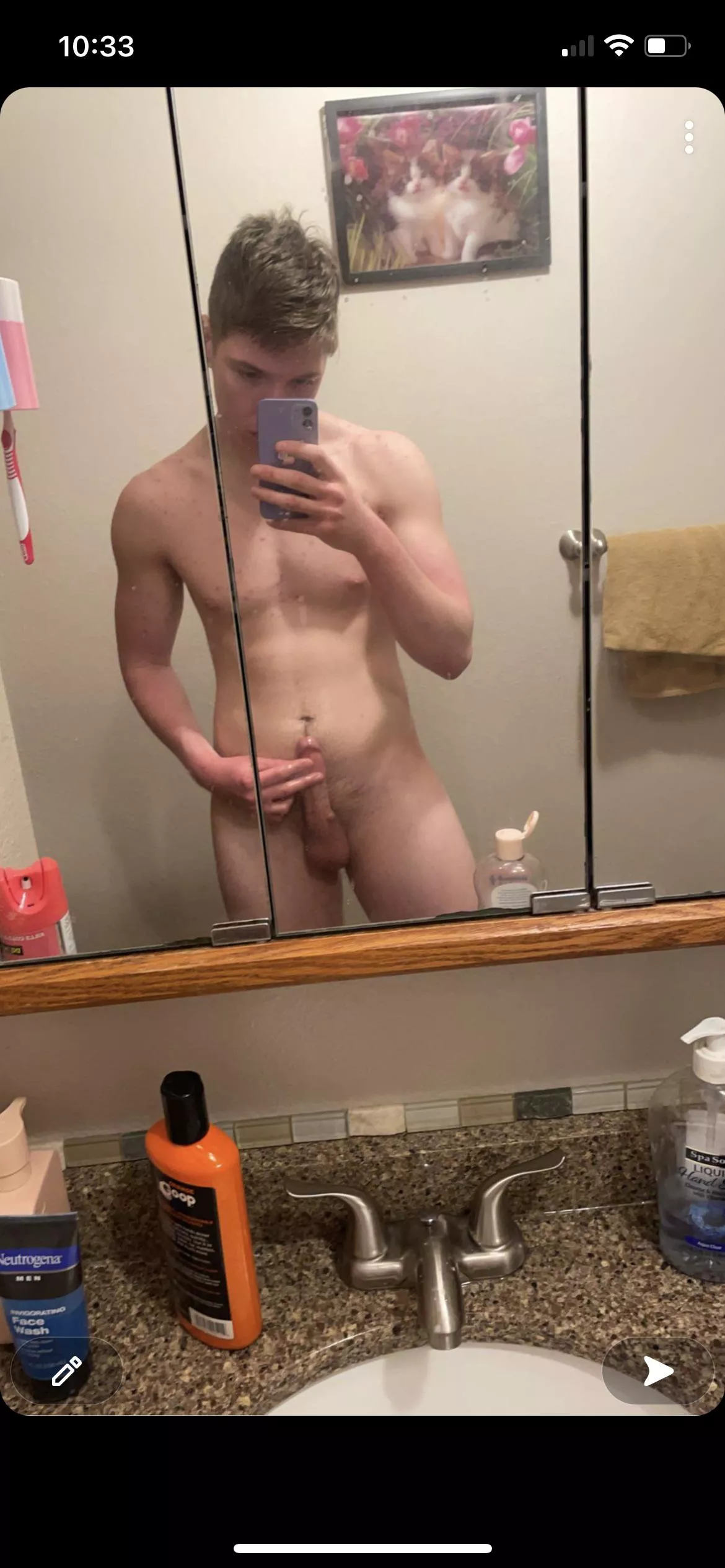 Almost to my belly button 😝🥵 posted by Big_daddy_25