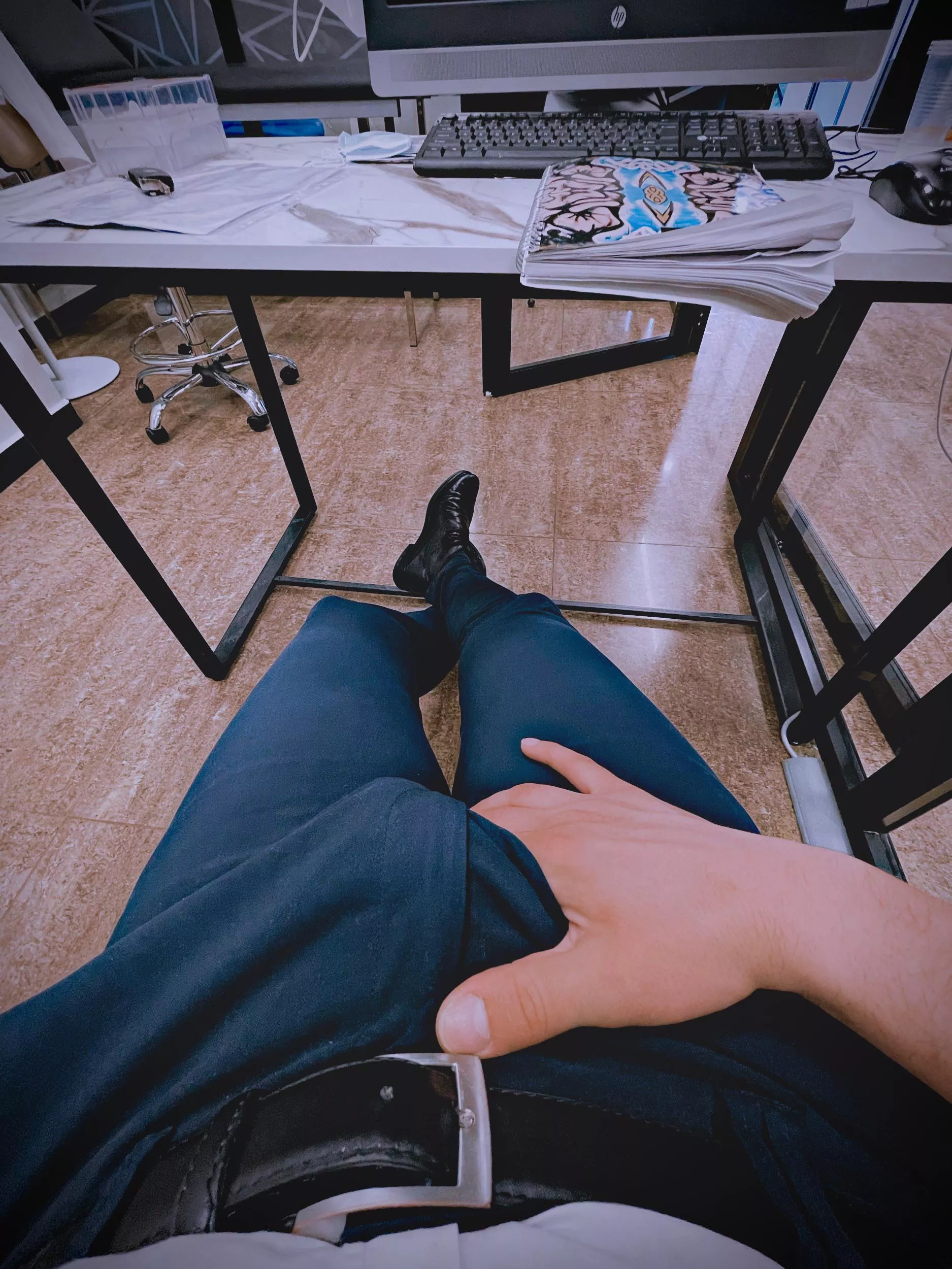 Alpha behind the desk posted by TheManOnSuit1