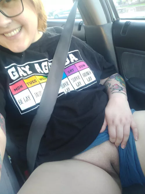 always flashing in the parking lot! surprised I haven't gotten caught by ala_mode666