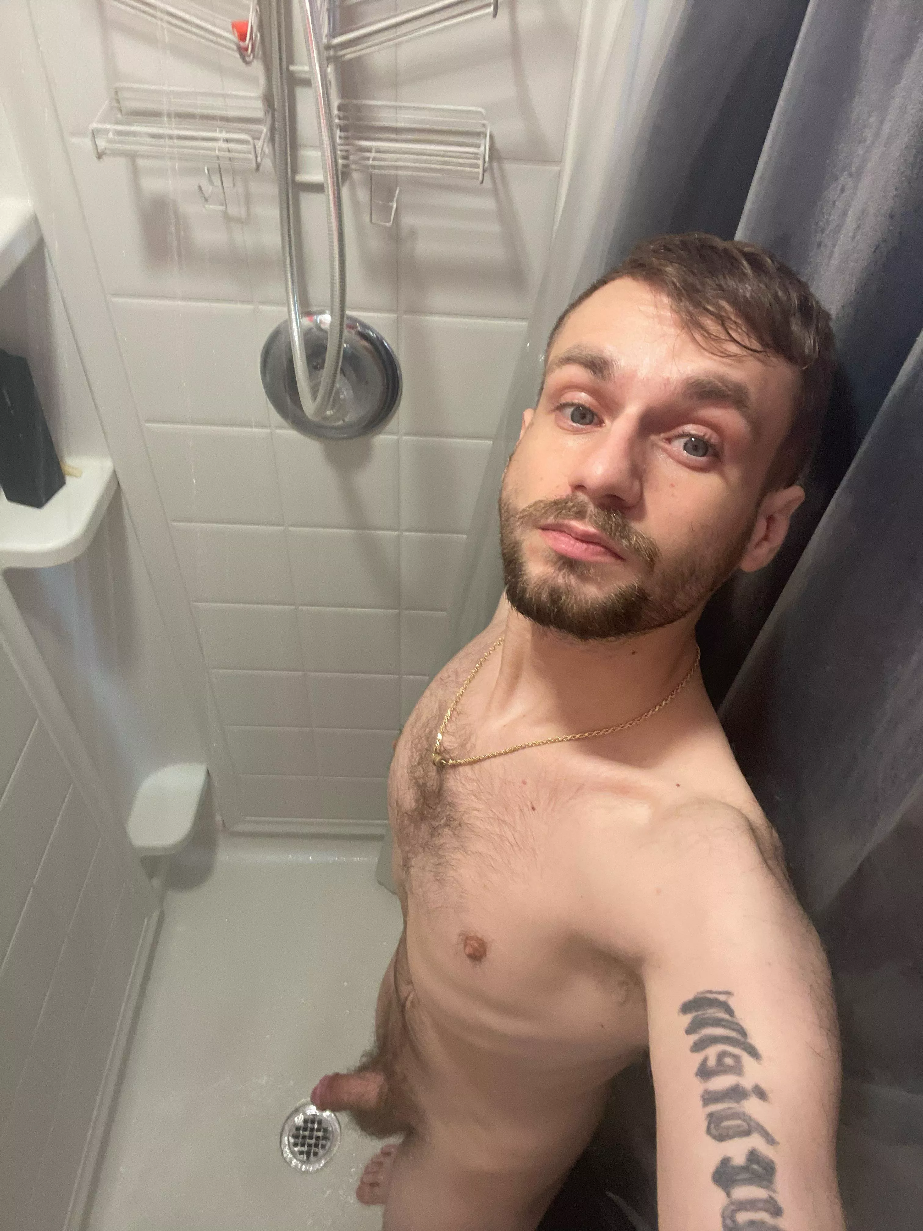 always hate the initial getting in the shower when your super cold. who wants to cum warm me up? posted by Neat_Relationship790