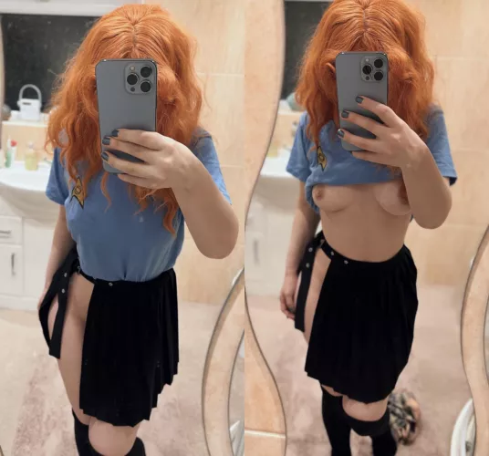 Am I going to get in trouble for breaking Starfleet Uniform Code? [f] by SgtPup