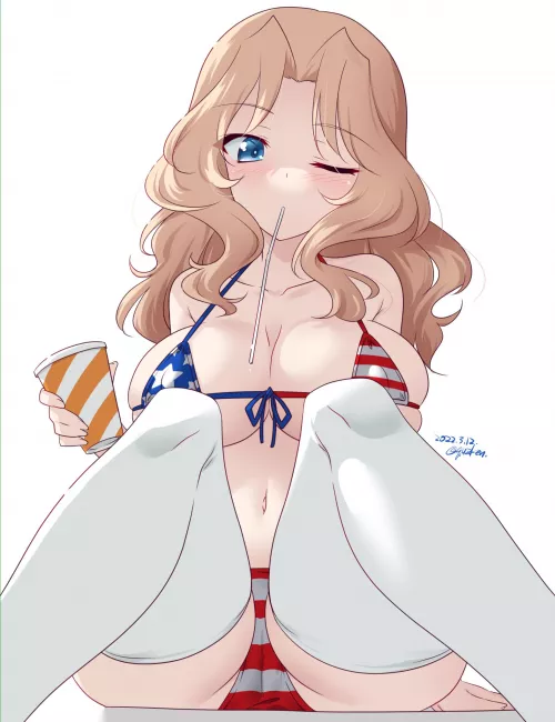American Bikini Kay ( Kuzuryuu Kennosuke ) [Girls Und Panzer ] by sequence_string