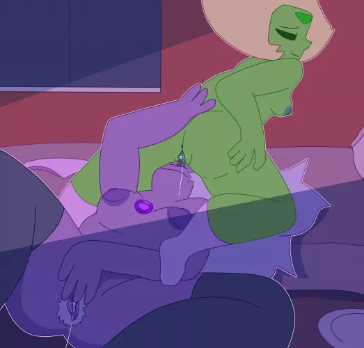 Amethyst and peridot porn (drawinecchi) by Drawinecchi