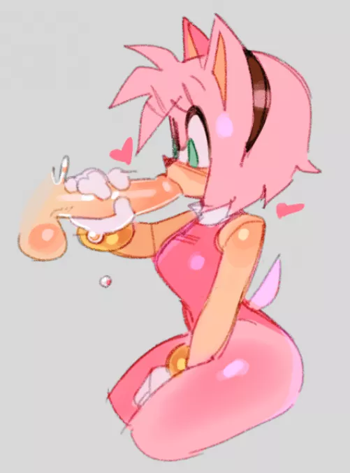 amy rose blowjob (wamudraws) by TylerHthefishboi