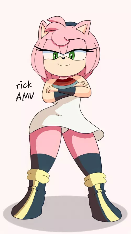 Amy Rose dressed as Ankha commission (made by me) by rickAMV