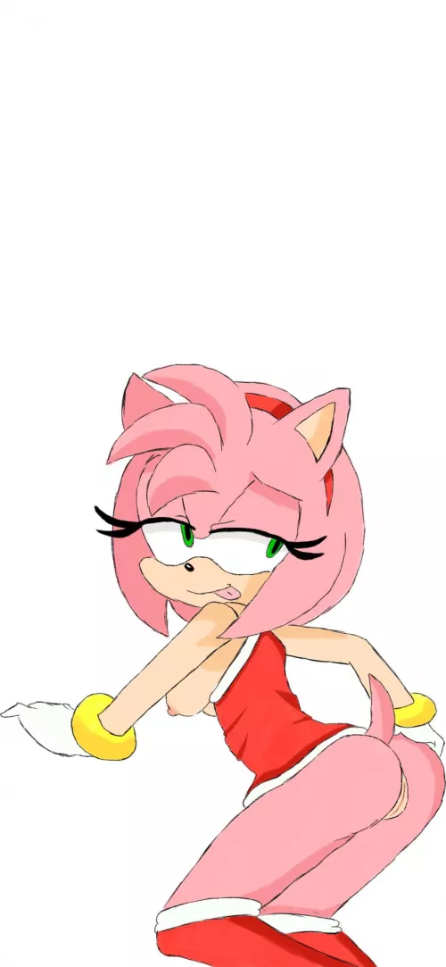 Amy Rose showing off by MassiveLaugh01