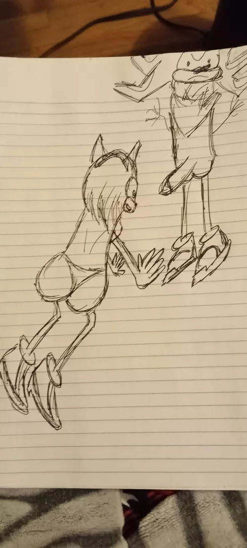 Amy Tastes Shadow's Snack by shlankdaddy