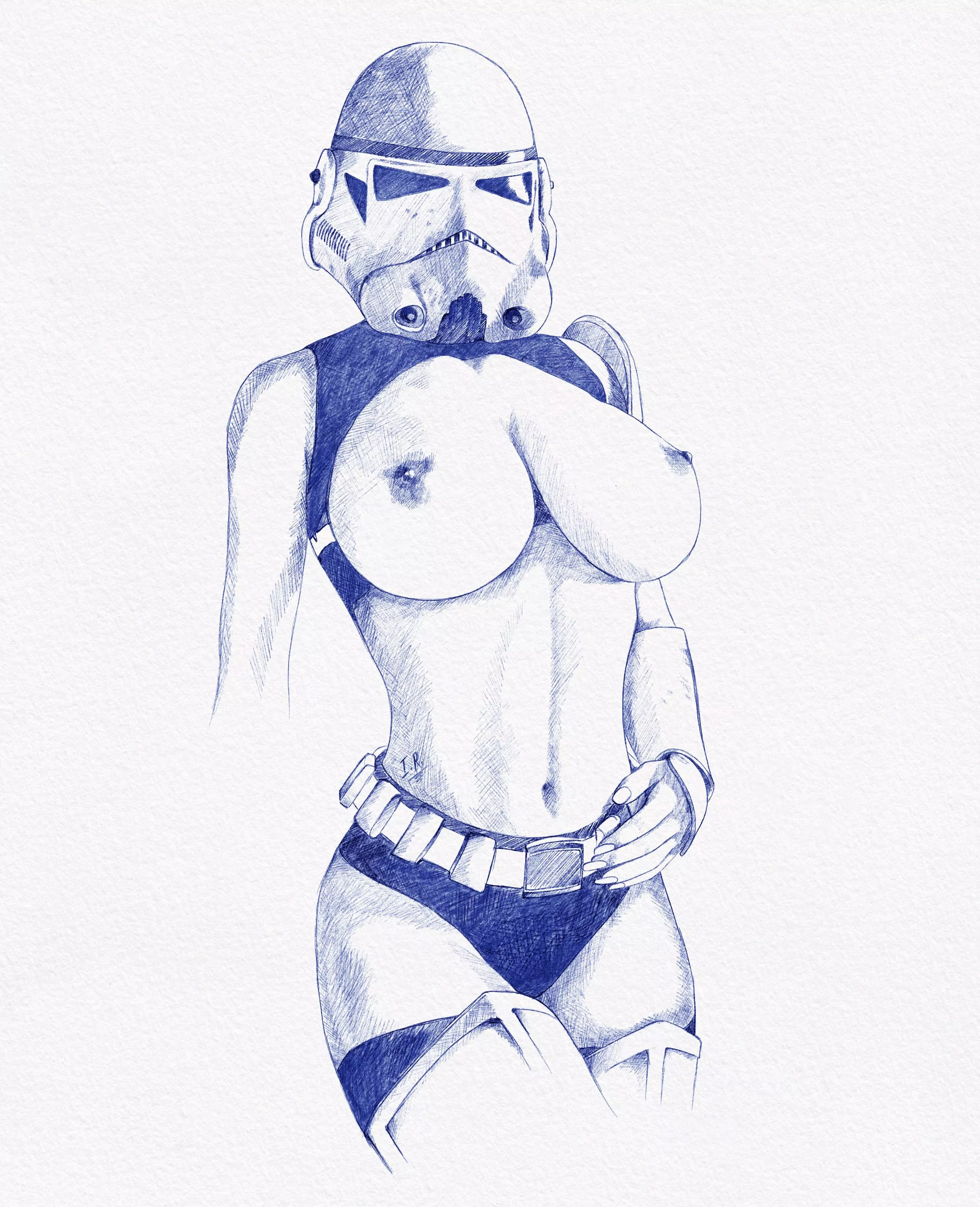 An alt stormtrooper - by me posted by isilyendraws