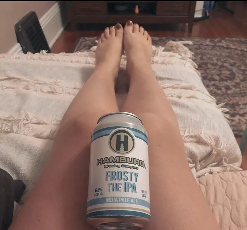An IPA and cute little bare naked toes posted by Ok_Bad333