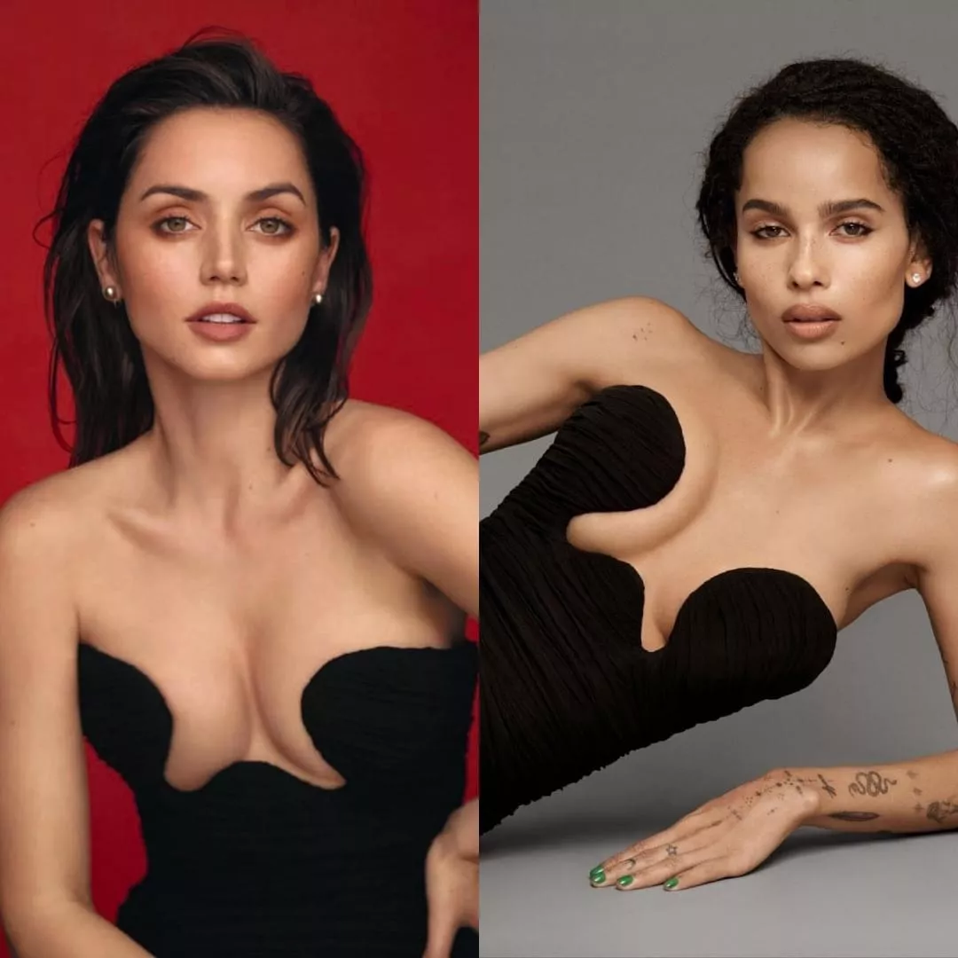 Ana De Armas & Zoe Kravitz in the same dress posted by didyr