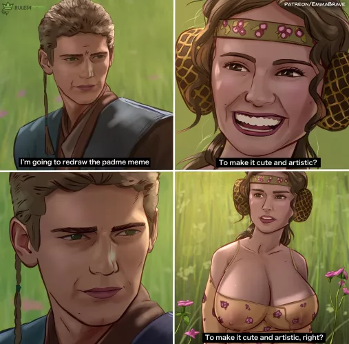 Anakin and Padme Rule34 (EmmaBrave) [Star Wars] by porn_comics