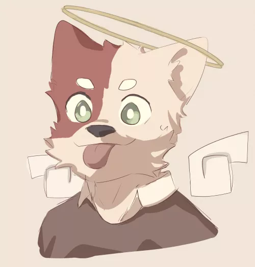 Angel Boi (art by me) by idofurryart