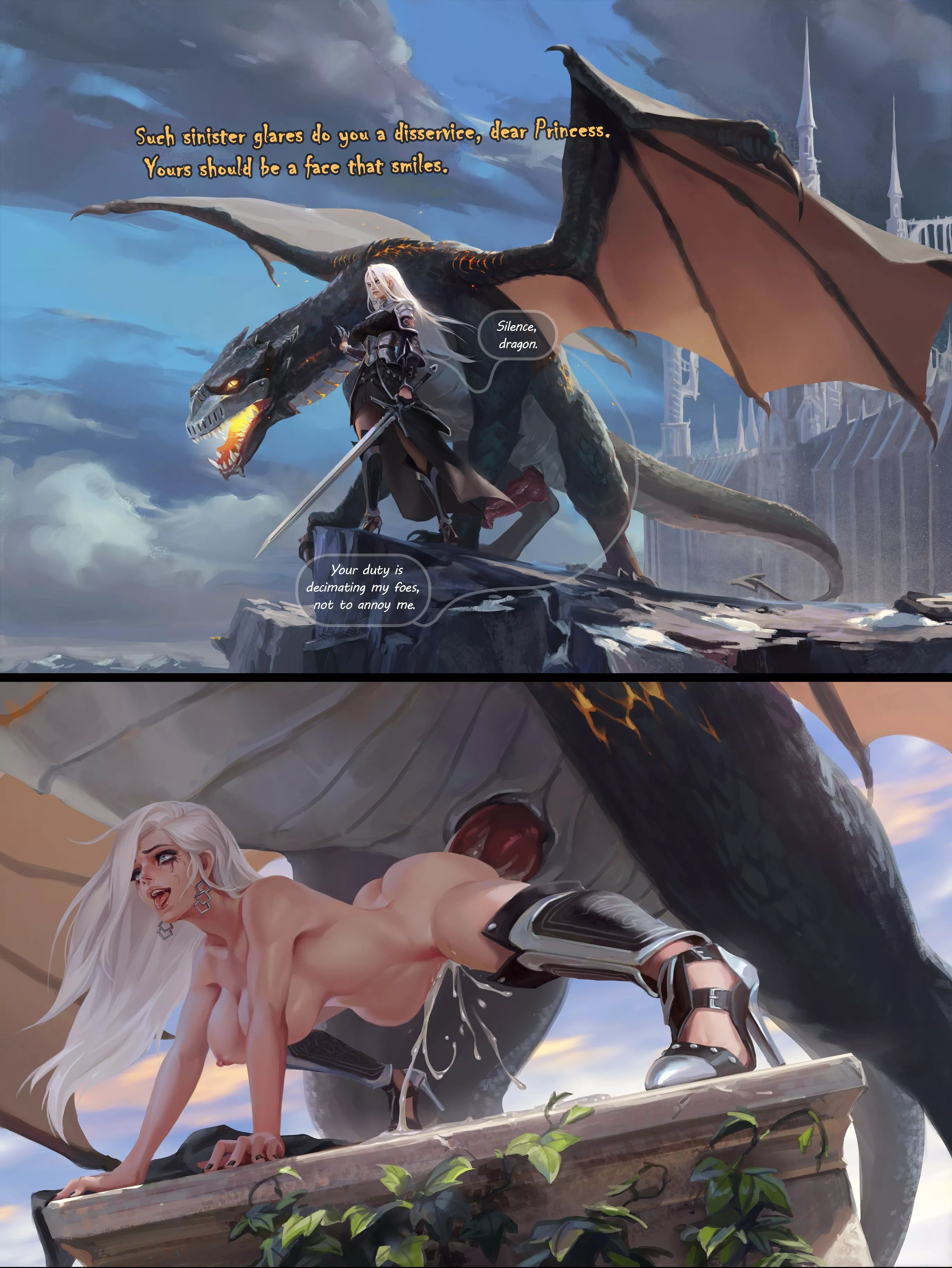 Angelise Reiter gets filled by a dragon (Lynazf)[Instant Loss 2koma] posted by TheGuroGirl