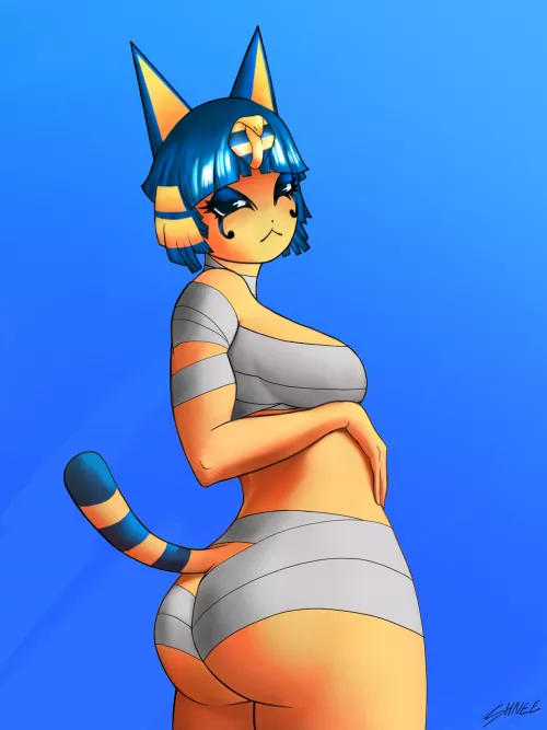 Ankha and the View by Shnee (Me) by ShyGuyItemShop