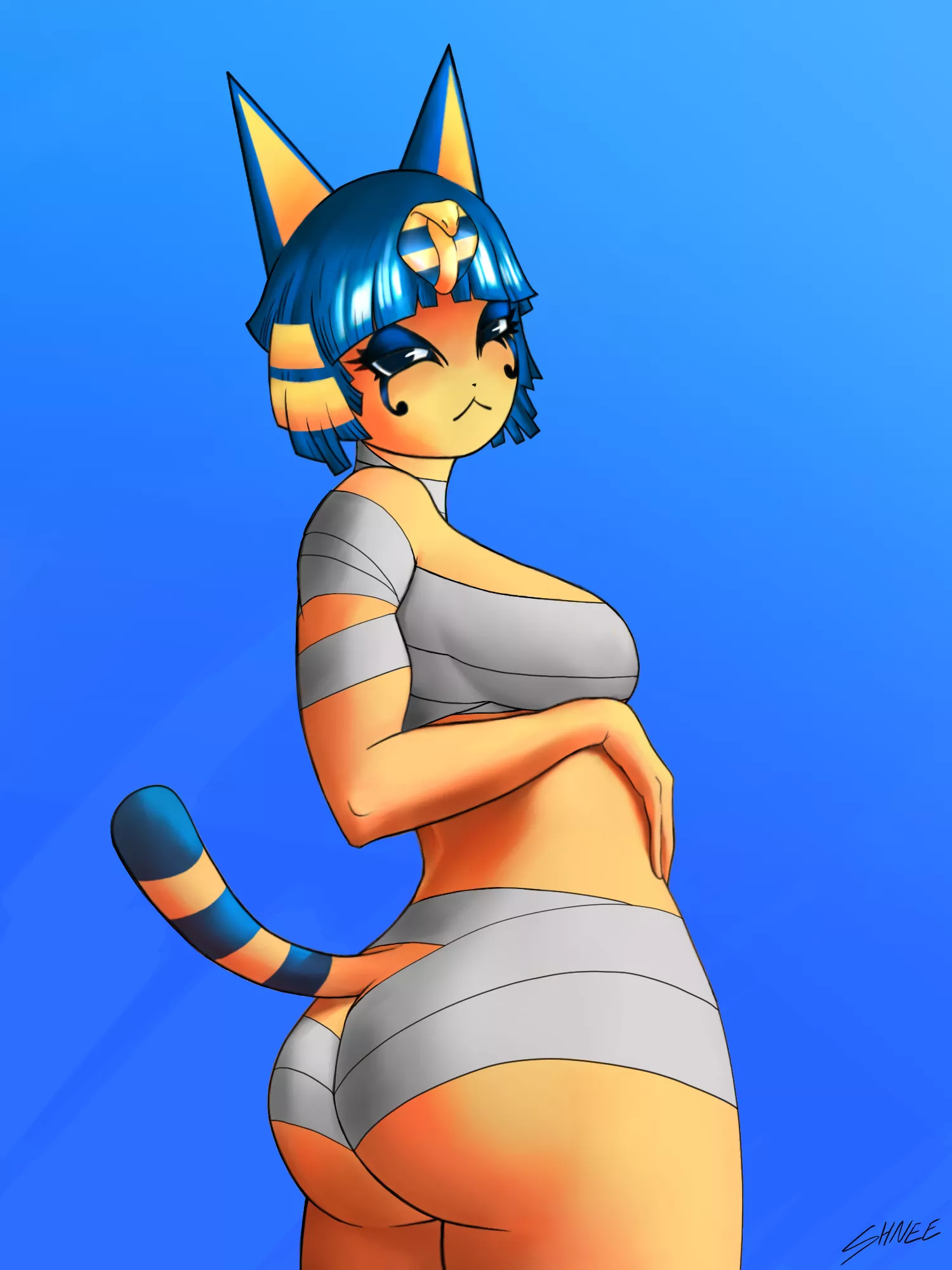 Ankha and the View by Shnee (Me) posted by ShyGuyItemShop