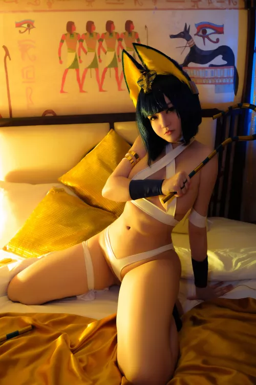 Ankha by Potato Godzilla by Garalimon