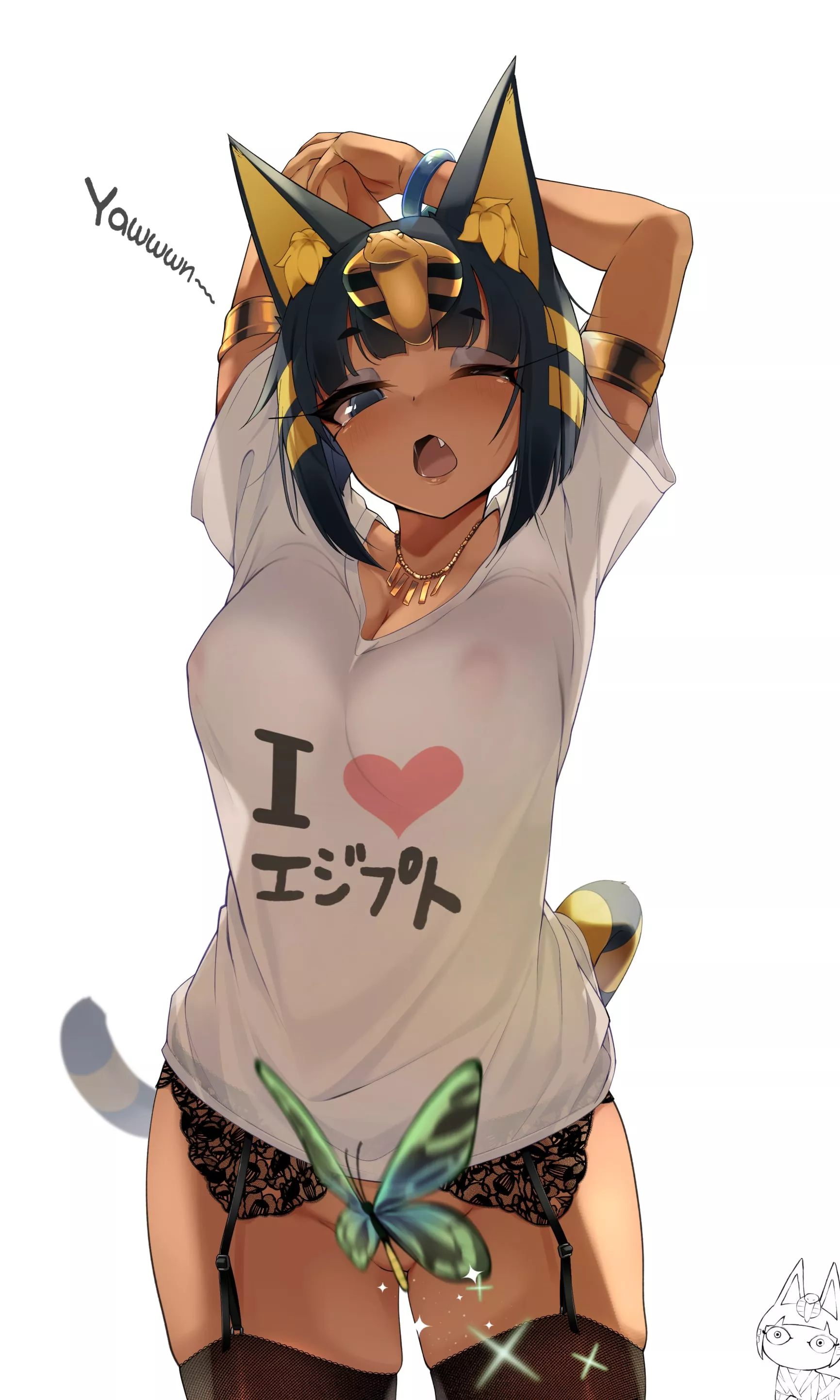 Ankha Stretching (JoveJun) posted by GingerGentleman