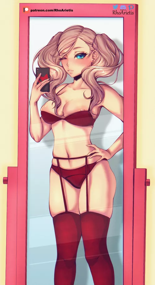 Ann taking a sexy photo by funkierkong