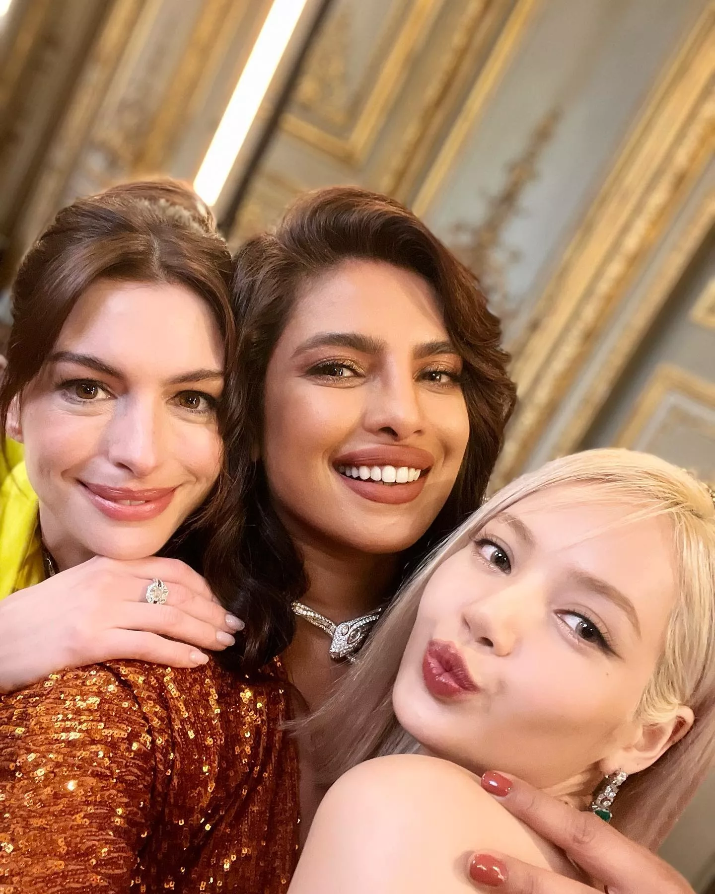 Anne Hathaway, Priyanka Chopra, Lisa Manoban posted by wingedarcticfox