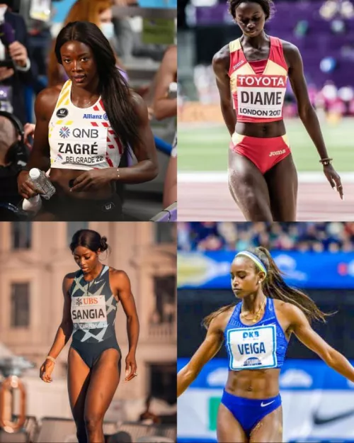 Anne Zagre 🇧🇪 Fatima Diame 🇪🇸 Khaddi Sagina 🇸🇪 Evelise Veiga 🇵🇹 by terminatorhawk