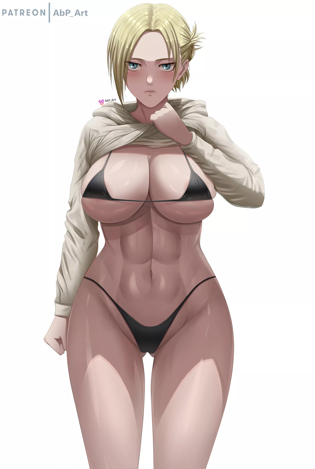 Annie showing her six pack (AbP_Art) [Attack On Titan] posted by queshu22