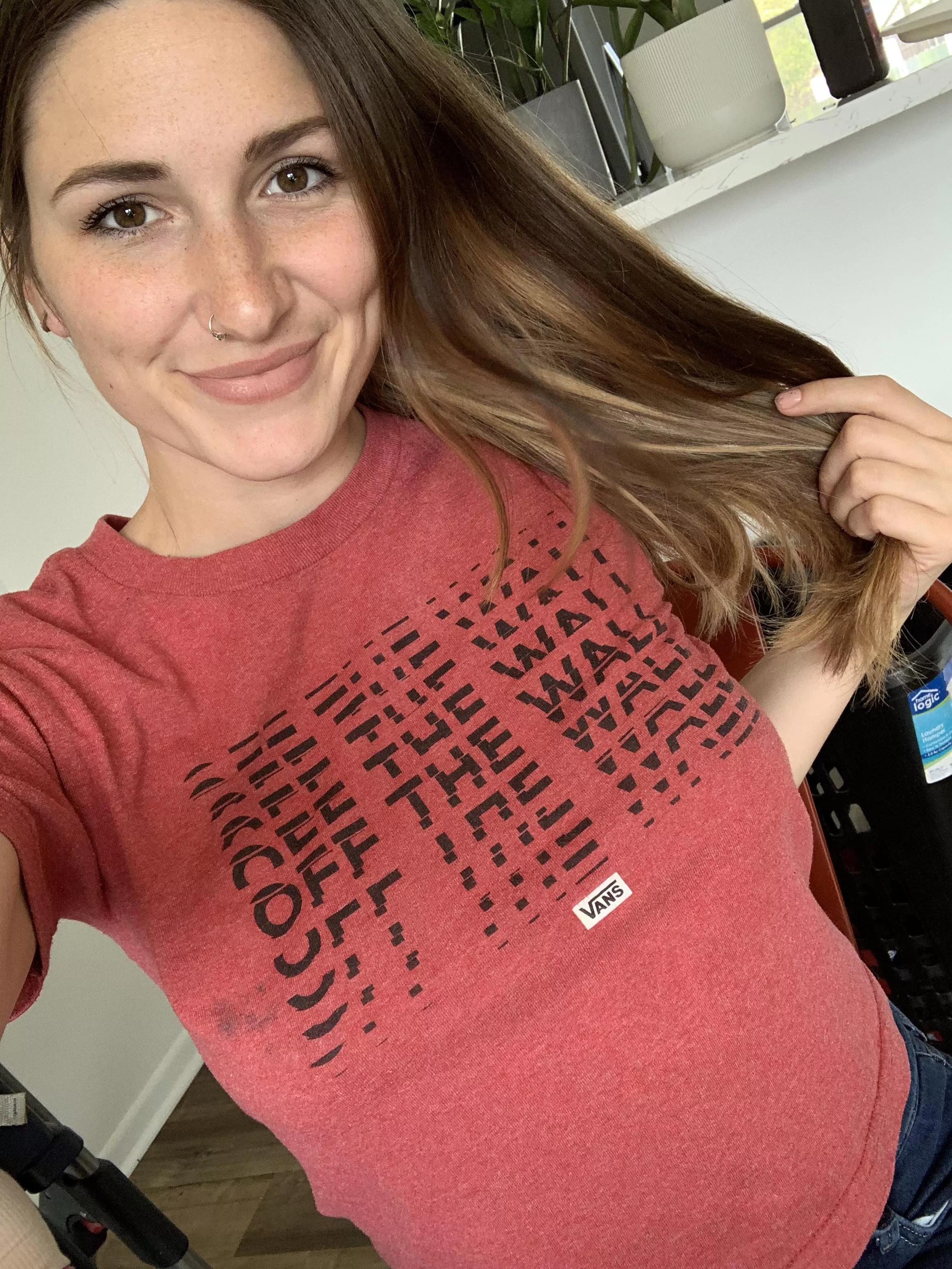 Another day, another braless photo. My neighbors saw my tits bouncing on my morning walk posted by Aubxbre