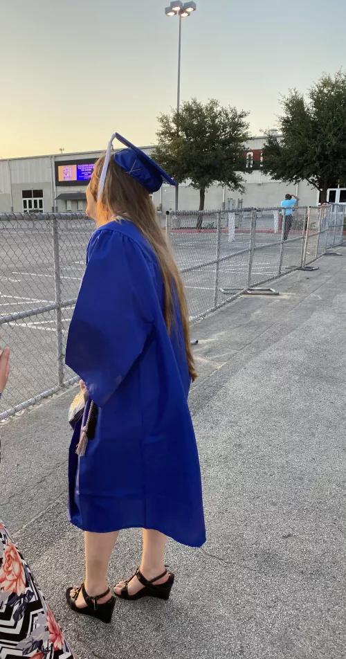Another hair shot from my AA graduation ceremony [oc] [altgirl] by starrsusedpanty