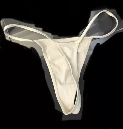 Another of my mom’s thongs, who would like to to jerk off with it? by raider_99