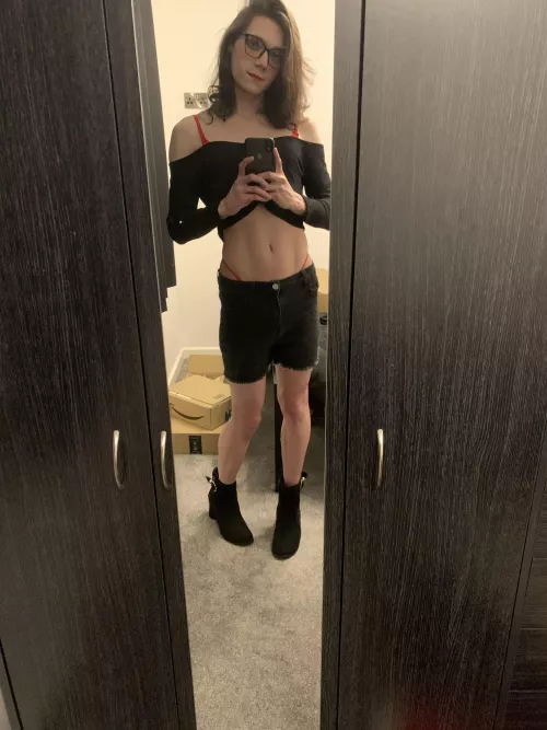 Any love for shorts and a crop top. 🥰🥰 by Royal_Detective_556