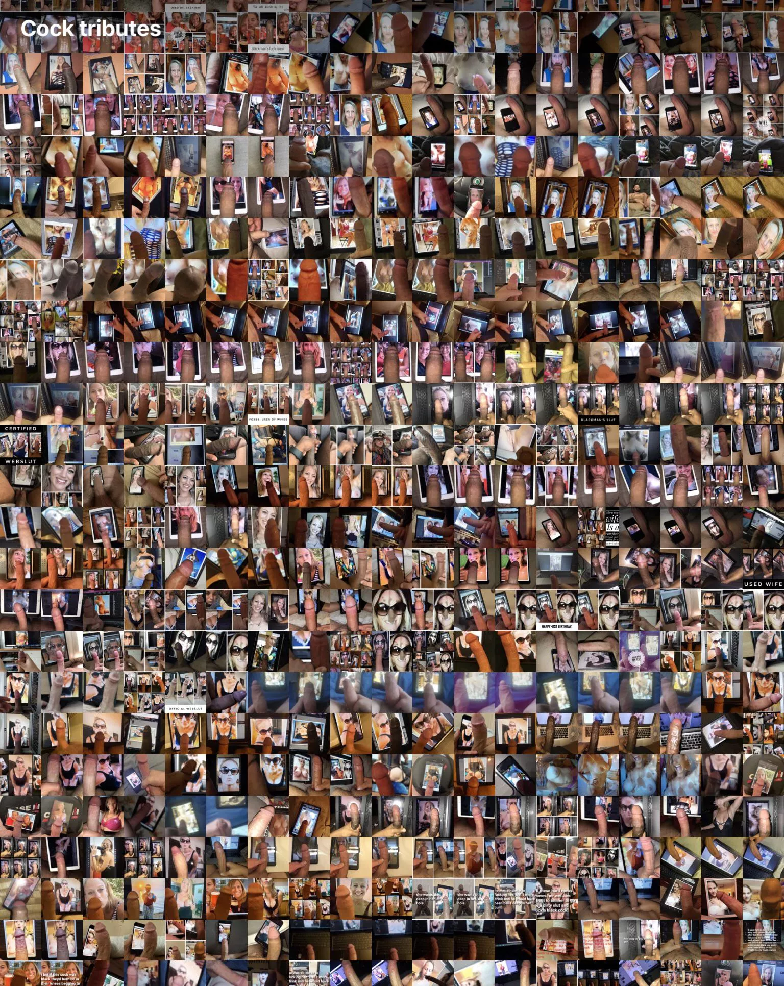 Any other cucks have a large collection of tributes to their wife / gf? Pm… k!k… to trade…. posted by BFCheek