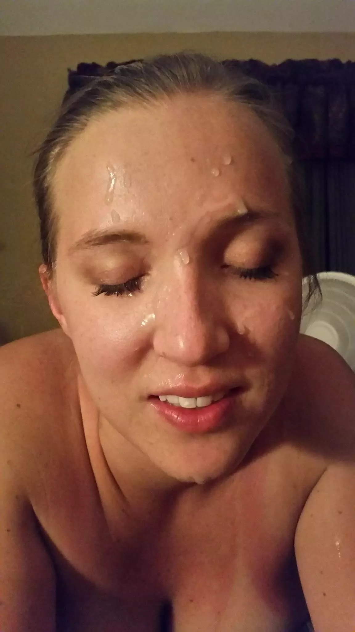 Anyone else want to add their cum to my face? posted by Anonhairyhotty